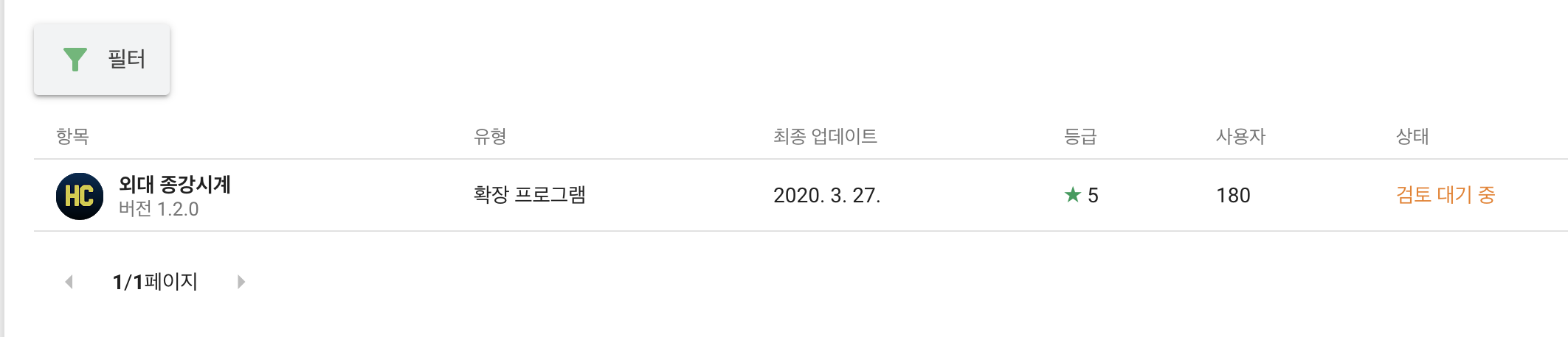 검토 대기 중